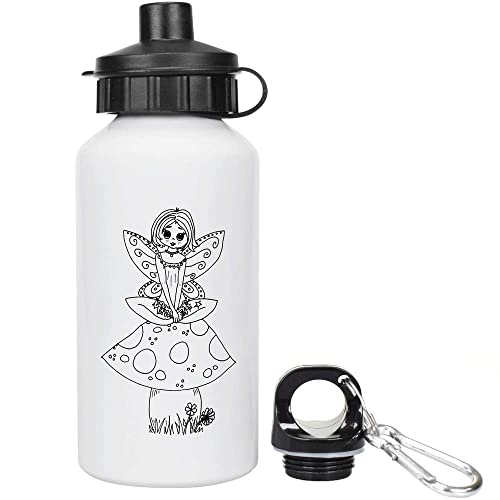 Azeeda 400ml 'Hada en un Hongo' Agua Reutilizable Botella (WT00050665)