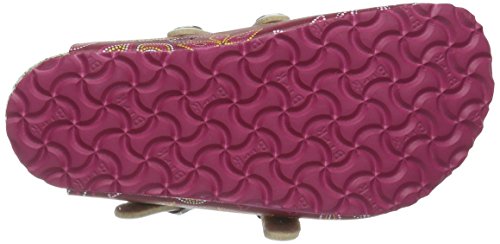 Birkenstock Girls Dorian Birko-Flor Floral Print Footbed Sandals Red 294