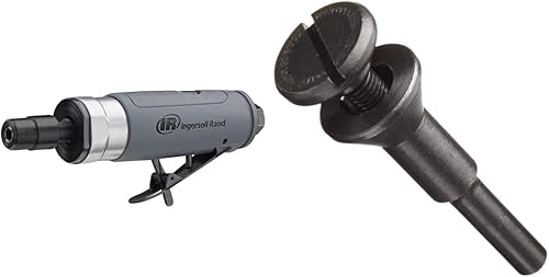 Ingersoll Rand 308B Air Straight Die Grinder, 14", Mandril de montaje Weiler 56490 para ruedas de corte con orificio de eje de 38 pulgadas, vástago