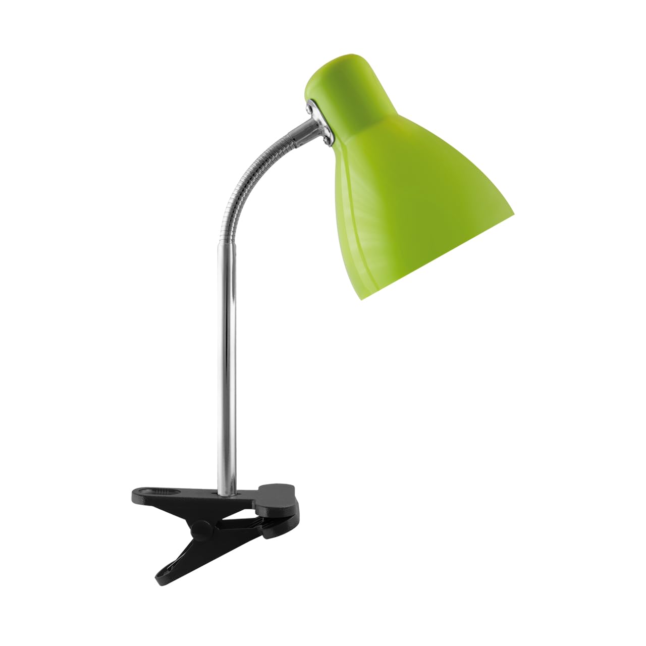 Licht-Erlebnisse Klemmleuchte Tisch E27 Flexarm 36 cm Grün Schwarz Kinderzimmerlampe Leselampe Sofa Bett Leselampe Kinderzimmer