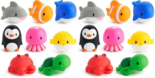 Image of Munchkin Bath Toy Squirts, Ocean Sea Animal | 9 Months and Up | 16 Pack | For Babies and Toddlers