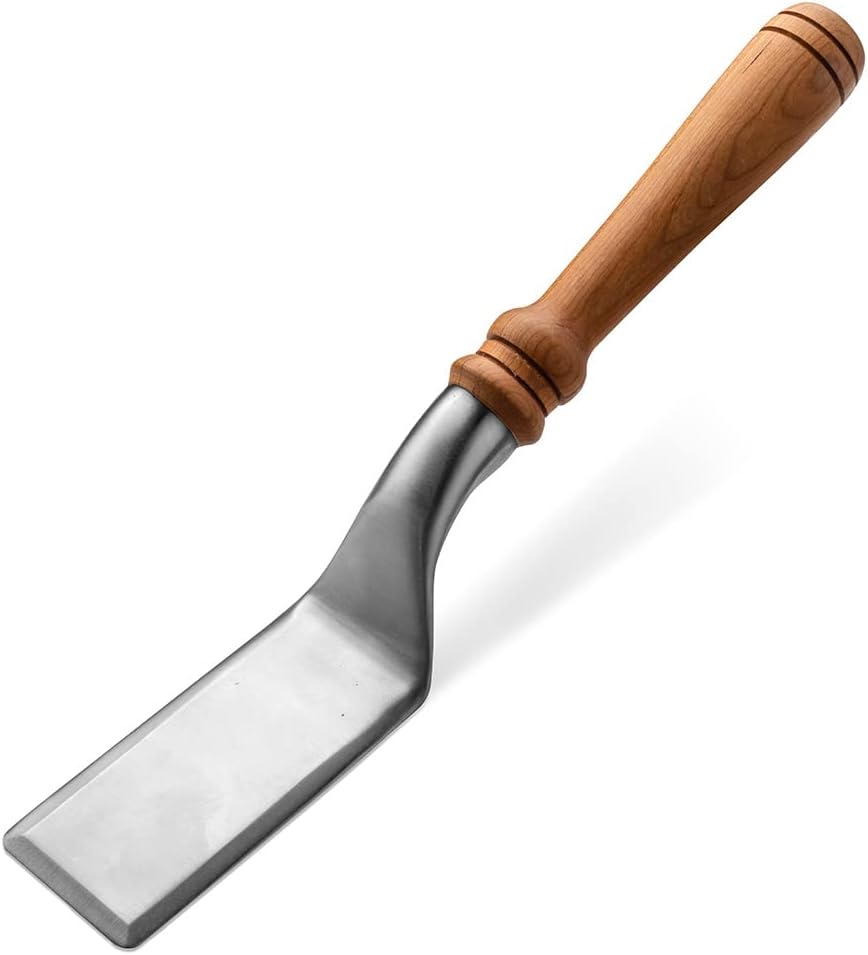 Rockler Serving Spatula Turning Kit - Stainless Steel Brownie Spatula Serving Paddle Pie Server - DIY Rectangular Wooden Handle Kitchen Tool for Baking Desserts