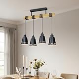 Photo Gallery lvwit lampada a sospensione nero, lampadari moderni con 4 luci, lampadario cucina interno e27, base di legno, lampadario pendente per cameretta, sala da pranzo, soggiorno (senza lampadina) Photo Gallery lvwit lampada a sospensione nero, lampadari moderni con 4 luci, lampadario cucina interno e27, base di legno, lampadario pendente per cameretta, sala da pranzo, soggiorno (senza lampadina)