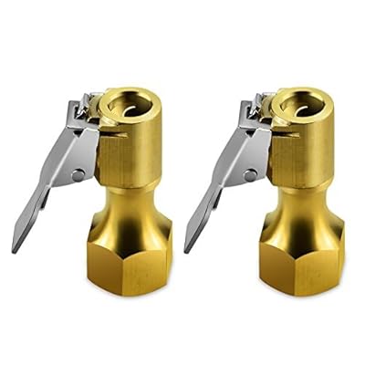 Locking Air Chuck 4-Pack Heavy Duty Open Flow Lock-On Tire Air Chucks With Clip Air Compressor Chuck