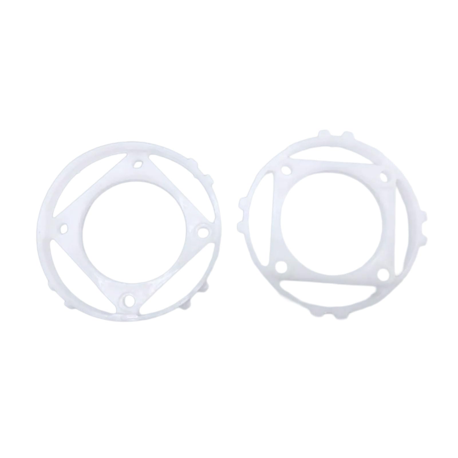 Lot de 5 anneaux d'aspect blanc 100 x 60 x 15 mm 15 ° - Pour le travail du métal et du plastique