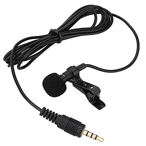 3.5mm Professional Mini Metal Microphone Omni Directional Condenser Clip On, with Noice Cancelling Compatible for rednote 5 and Moto g5s, Mobile-image-4