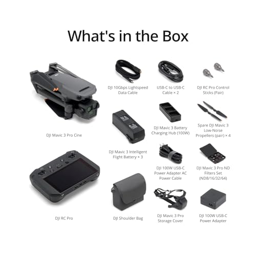 DJI Mavic 3 Pro Cine met de DJI RC Pro (zeer helder scherm), Flagship Triple-Camera Drone, Tri-Camera Apple ProRes Support met 1 TB opslag, Drie Intelligent Flight-accu's en meer - Afbeelding 6