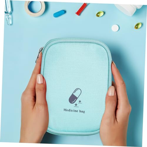 KESYOO 2 Unidades De Viagem Bolsa De Remédio Para Viagem Maleta Médica Vazia Porta Comprimidos Tecid