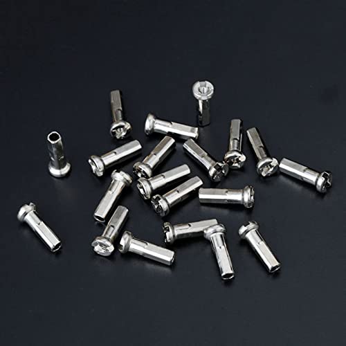 NUEAYMS 50Pcs/Pack Bike Road Bicycles Nipple 12G 13G 14G Ultralight High Strength Black Silver Spoke Nipple Bike Spoke Cap Bike Spoke Cap Bike Spoke Nipple 12g 14g Wheel Spoke Nipple - Thumbnail 6