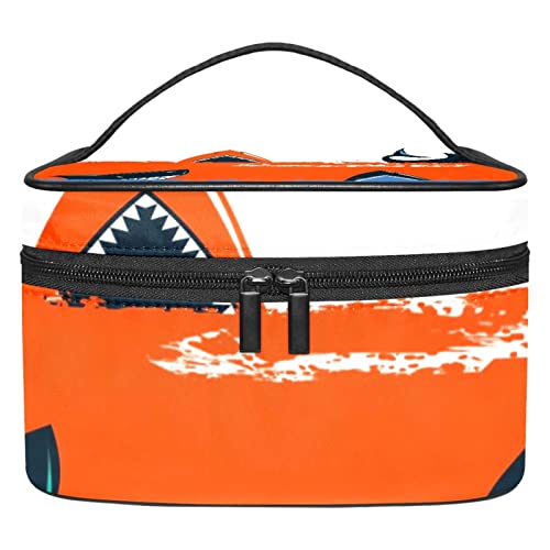 Trousse de maquillage requins pour voyage et toilette femmes