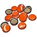 FastRack 144 Oxygen Absorbing Beer Bottle Caps | 26mm Pry-Off Orange Standard Homebrew Bottle Tops for Glass Bottles | PVC-Free Crown Caps for Beer Bottling