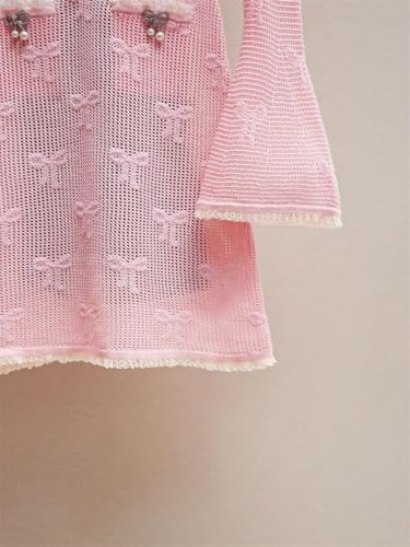 Robe minceur doux style décontracté avec détails de lacets - 5