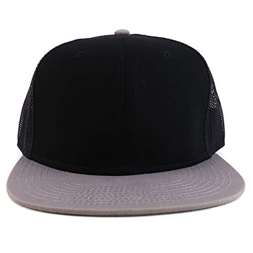 Image of Armycrew Oversize XXL Blank Flatbill Mesh Snapback Cap