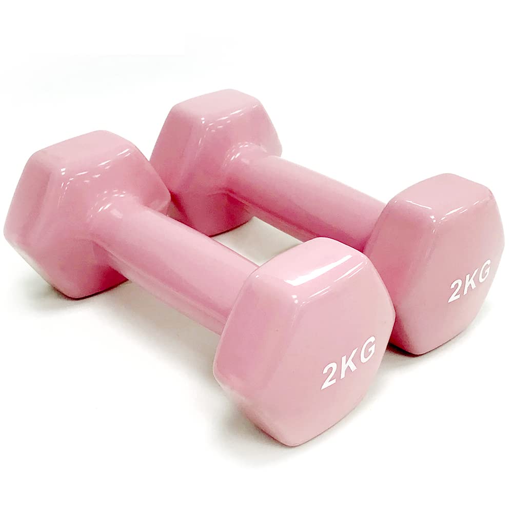 Juego De Mancuernas Pequeñas De 2Uds Mancuernas Recubiertas para Fitness Mancuernas Antideslizantes para Ejercicio Mancuernas De Vinilo para Fitness