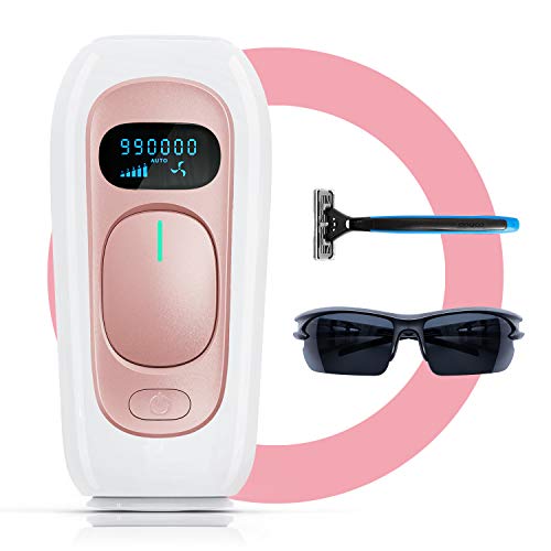 Laser Hair Removal for Women & Men New Upgarde 999,900 Flashes Permanent Painless IPL Hair Removal System Facial Body Professional Hair Treatment Device Home Use