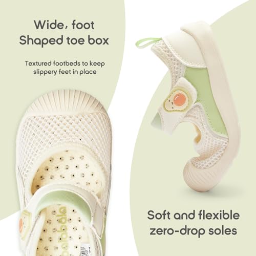 Image of Balabala Baby Toddler Walking Shoes Boys Girls Slip On Sandals Kids Water Shoes Barefoot Shoes Breathable Mesh Lightweight
