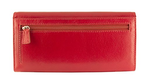 Mancini Ladies RFID Secure Trifold Wing Wallet2