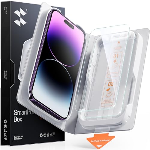 Image of SMARTDEVIL 2 Pack Tempered Glass for iPhone 14 Pro Max Screen Protector | Military-Grade Shatterproof Protection, Crystal Clear, 9H Hardness, Fast & Easy Installation, Scratch Proof, Case Friendly