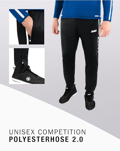 JAKO Competition 2.0 Polyesterhose schwarzweiss, L Unisex