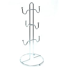 Tezgah  st  36cm Krom Kapl  Paslanmaz  elik 6 Kancal  Kupa Ask s