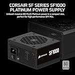 CORSAIR SF1000 (2024) Fully Modular Low Noise 80 Plus Platinum ATX Power Supply – 3.0 Compliant – PCIe 5.0 Ready – SFX-to-ATX Bracket Included – Black - Image 2