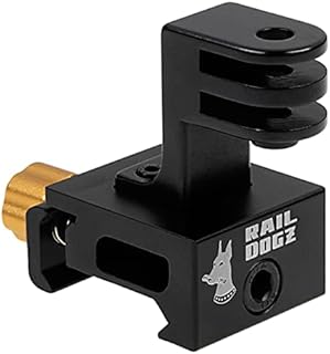 Rail DOGZ Side Gun Rail Mount for GoPro - All Metal Camera Mount for Picatinny Gun Rails