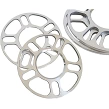 4pc 3mm Universal Wheel Spacers Adapters for Most 5 Lug Vehicle Bolt Patterns PCD from 100-120.65mm - 5x100 5x108 5x110 5x112 5x114.3 5x4.5 5x115 5x120 5x120.65 5x4.75