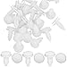 uxcell 25 Pcs 9mm White Door Panel Clip Rivet Retainer Clips 6503709 for Chrysler
