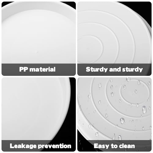 3 Size Round Stepping Stone Molds, 6 Pcs 8.8\'\'/10\'\'/ 11.2\'\' Reusable Concrete Mold for Garden Stepping Stones Large Tray for Concrete and Stained Glass for Garden Walk Way