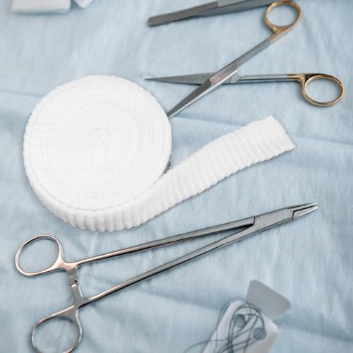 2 rolls tubular bandage 1 inch elastic net bandages wound dressing elastic mesh net tubular gauze for arm wounds without the use of adhesive tape