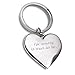 Produktbild Laser Tattoo - Schlüsselanhänger Herz Silber mit Gravur Fahr vorsichtig ! - Geschenkidee für den Mann
