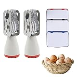 Egg Dater Kit, Egg Date Stamps for Fresh Eggs, 2 Roller Date Stamps and 3 Ink Pad, Date Label Stamper for Egg Mark Farm Office Shipping