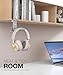 Foldable Headphone Stand and Hook – Aluminum Headset Holder Clamp Mount Under Desk, Universal Fit for Gaming Headphones, Space-Saving Hanger Organizer