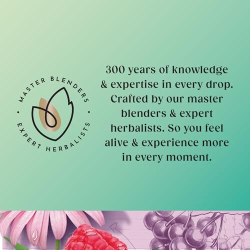 Twinings Superblends Immune Support Tea - Blackcurrant, Raspberry & Elderberry Herbal Tea Infusion with Echinacea Root & Vitamin D, 80 x Biodegradable Tea Bags