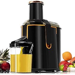 Extractor De Jugos Black And Decker Jm8000Sbd Cecotec Licuadora Orbital Extreme Titanium 19000 XXL para Frutas y Verduras. 19000 RPM, 1300 W, Canal Entrada XXL (75 mm), Disco Recubrimiento de Titanio, 2 Velocidades y Libre de BPA