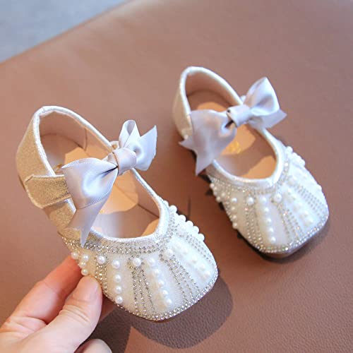 EnJoCho Girls Sandals,Toddler Kids Baby Girls Dress Shoes Wedding Flower Girls Glitter Princess Shoes Flats Children4