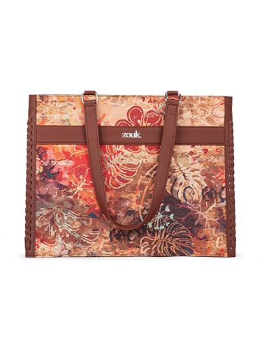 Image of ZOUK Boardroom Office Bag for Women | Big Size Business Tote | Laptop Up to 14 Inch | Water-Resistant | Stylish Handbag for Work & Travel |