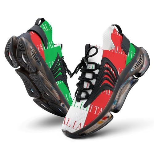Italia Italy Italian Flag Men's Running Shoes Lightweight Athletic Sneakers Breathable Sporting Tennis Shoe