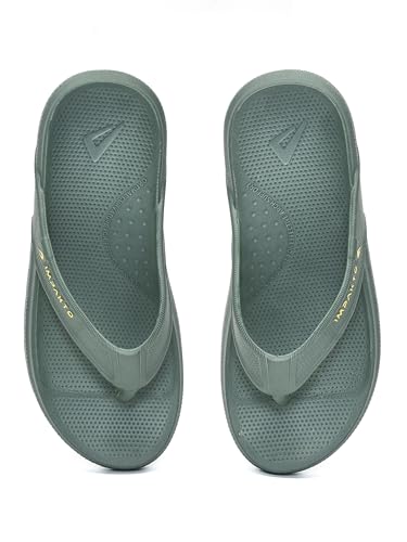 Image of Impakto Men's Arch Support Flip Flops | Lightweight & Bounce-Back Slippers | Soft Cushioned Footbed | Regular Wear Chappal for Home, Casual & Outdoor Use