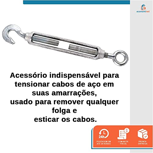 Esticador Para Cabo Aço 3/16 Polegadas Starfer 20 Peças
