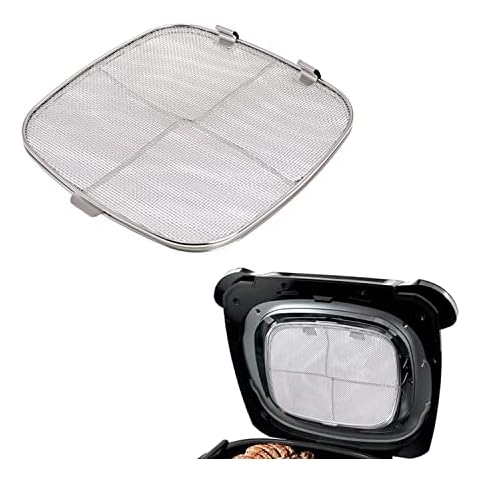 KRISMYA Ninja Foodi Grill Replacement Parts,Stainless Steel Splatter Shield for Ninja Foodi AG301,Ninja Foodi 5-in-1 Indoor Grill Air Fryer Accessories for AG300, AG300C,AG301C, AG302, AG400 Cover