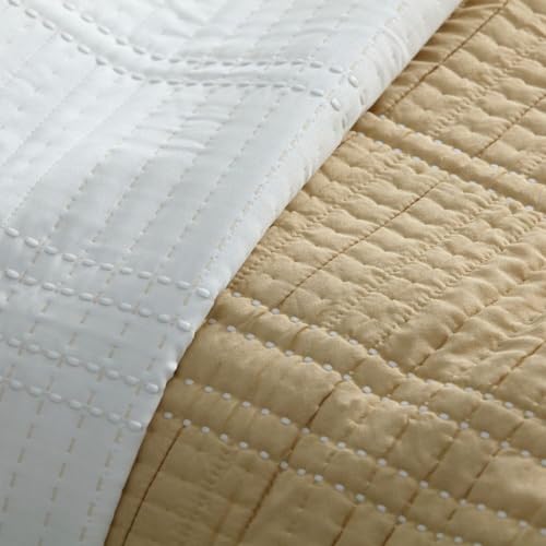 Colcha verano Burrito Blanco cama 150 diseño 166 trigo reversible 5