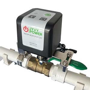 WiFi/Bluetooth Ball Valve Smart Water Shutoff Manipulator with Durable Metal Gear Domotique Controller Compatible Alexa Google Works 2.4 GHz No HUB Needed (TUYA WIFI)