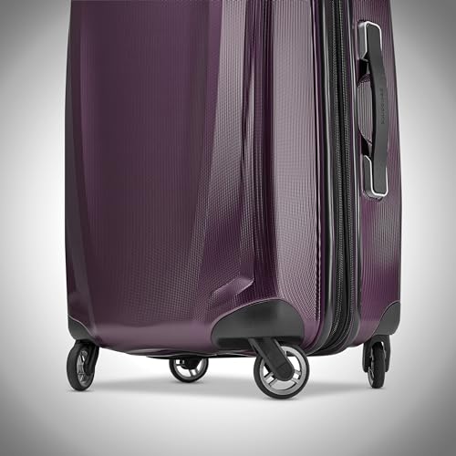 Image of Samsonite Winfield 3 DLX Hardside Expandable Luggage with Spinners, 2PC SET (CO /MED), Plum Ombre
