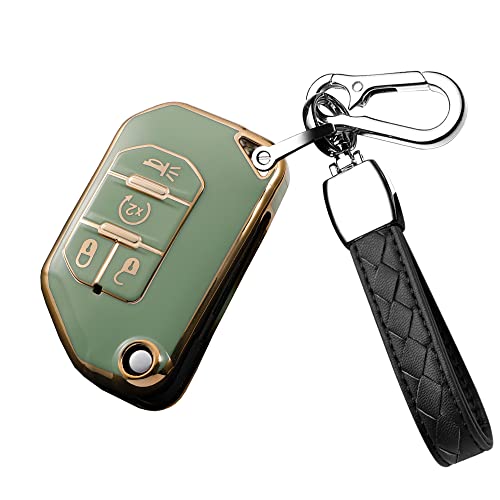 Coque de clé Jeep anti-choc pour protéger le boîtier Wrangler JL et Gladiator Sahara