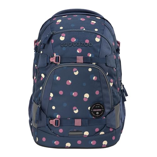 coocazoo Schulrucksack Mate Bubble Dreams blau ergonomischer & anpassbarer Tornister höhen- & größenverstellbar mit Brustgurt & Hüftgurt ab der 3. Klasse