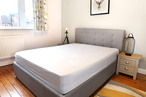 Soroor Bedding & Linen, Microfiber Single Fitted Sheet, White Deep Pocket 12 inch Bed Sheet