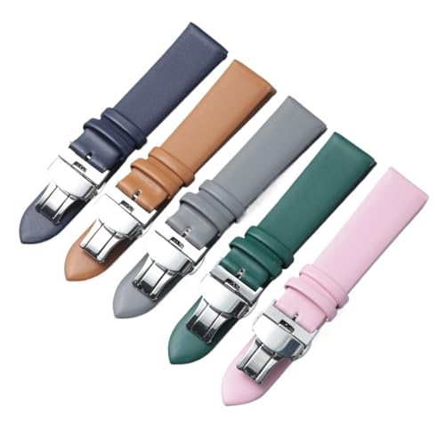 Bracelet en cuir véritable fin Run Ken boucle papillon