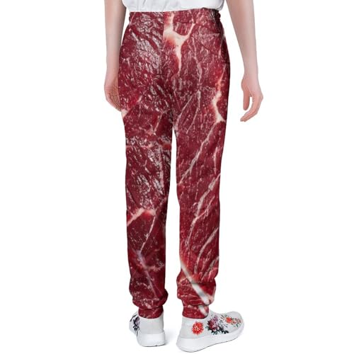 Beef Steak Texture Meat Casual Mens Sweatpants Women Lounge Athletic Pants with Pockets Running Jogger2
