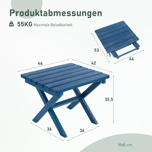 Table d'appoint pliante pour petit balcon et jardin sans encombrement - 4